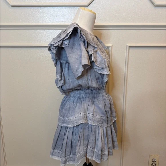 LoveShackFancy Soft Blue Cotton Top - Picture 6 of 9